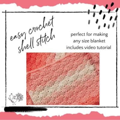 Easy Crochet Shell Stitch Pattern for Blankets in Any Size