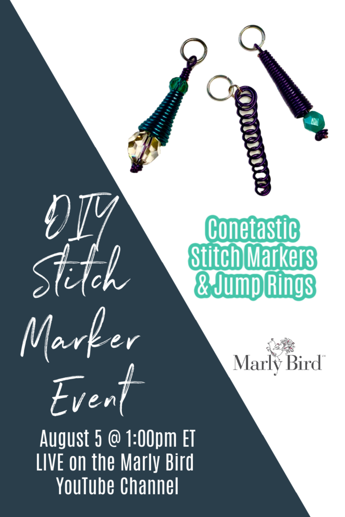 Learn to make your own jump rings and DIY Stitch Markers for knitting and crochet