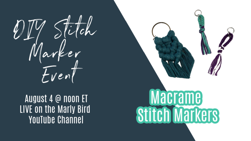 DIY Macrame Stitch Markers for knitters and crocheters