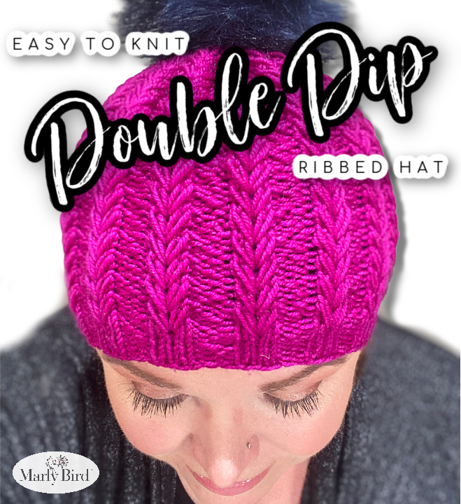 Double Dip Ribbed Hat by Marly Bird - Free Knit Hat Pattern