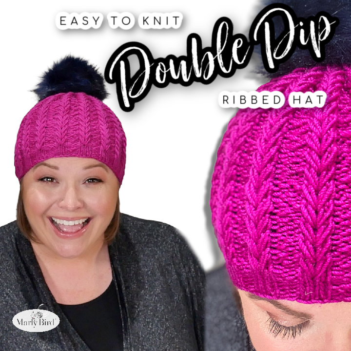 Double Dip Ribbed Hat by Marly Bird - Free Knit Hat Pattern