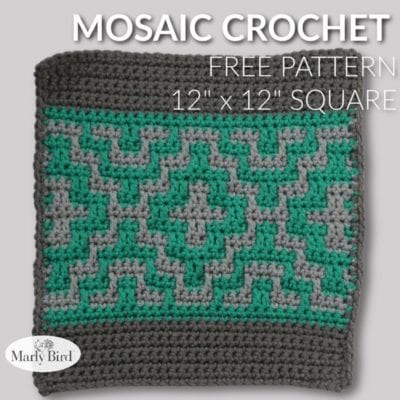 Mosaic Crochet Square