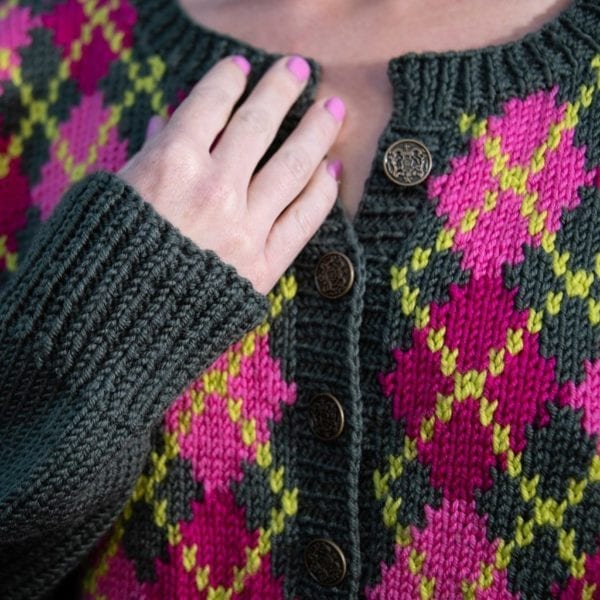 Perfect Argyle Knit Cardigan Pattern || Chic Highland Argyle Cardigan ...