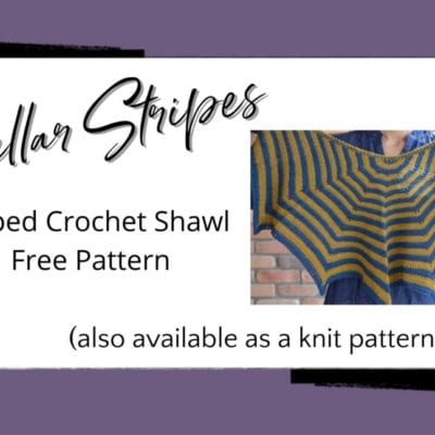 Trendy But Timeless: Striped Crochet Shawl Free Pattern