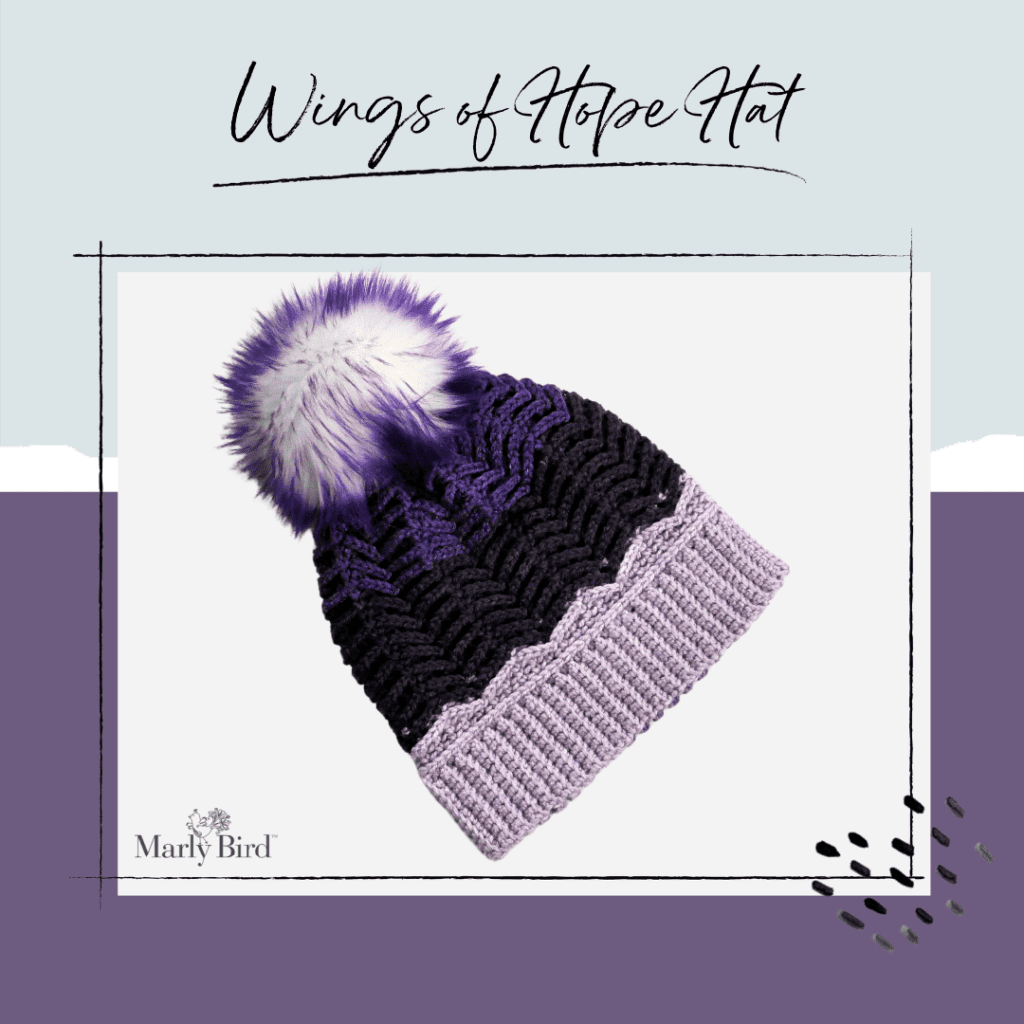 Wings of Hope Hat free crochet pattern