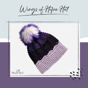 Wings of Hope Hat by Marly Bird Ad Free PDF and Free Pattern On Website