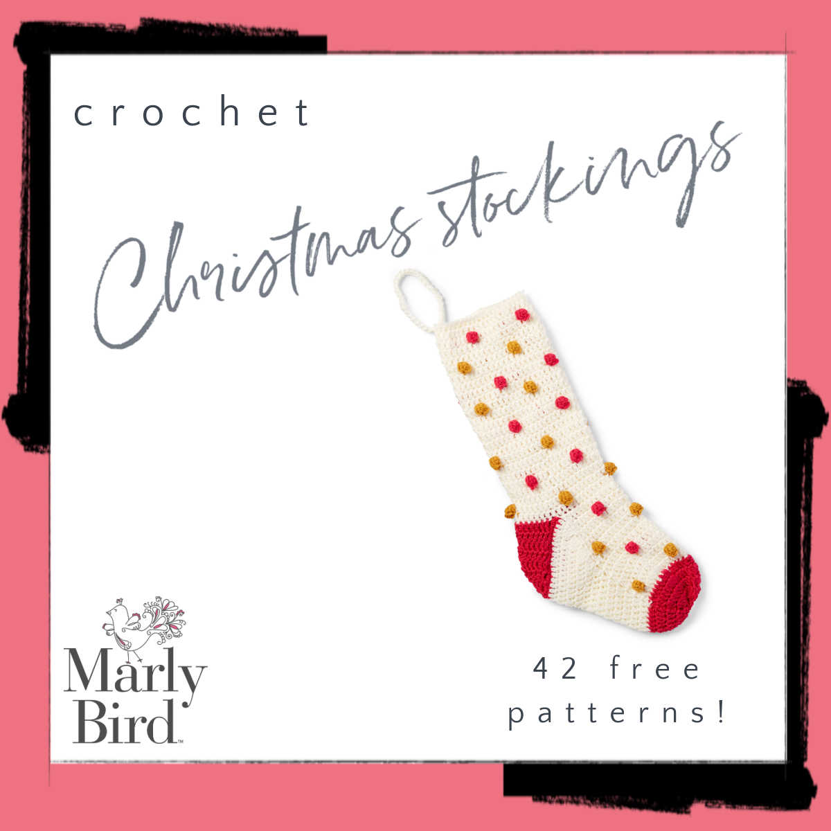 A Crocheted Simplicity Christmas Stocking 2022 Crochet Along 42 Free Crochet Christmas Stocking Patterns To Quickly Brighten Your  Holiday Season - Marly Bird