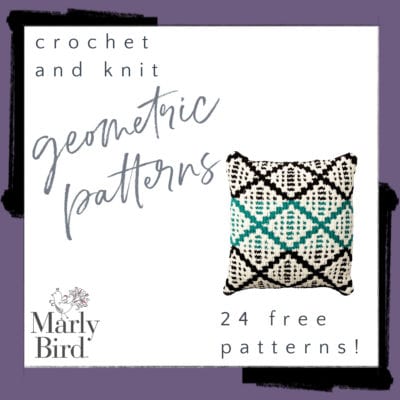 24 Free Geometric Crochet and Knit Patterns
