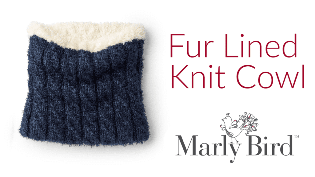 Fur Lined Knit Cowl