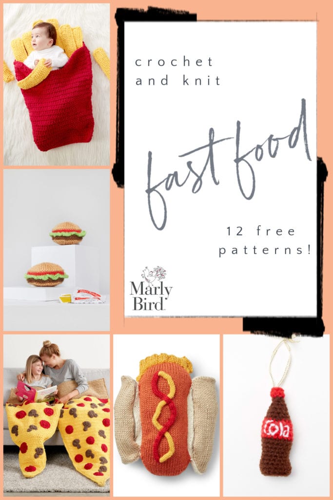 Fast Food: 12 Free Patterns to Crochet and Knit for National Fast Food Day