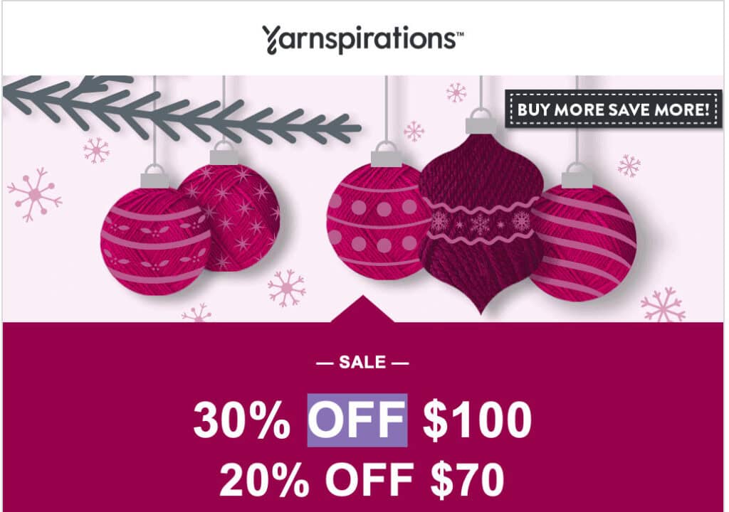 yarnspirations black friday craft sales