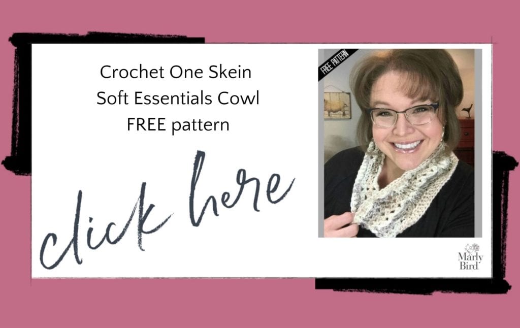 Crochet One Skein Cowl Pattern by Marly Bird