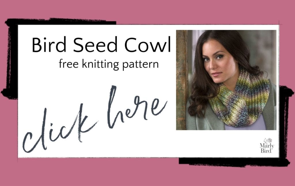 Bird Seed Cowl free knitting pattern by Marly Bird