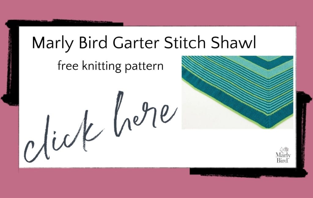 garter stitch knit shawl free pattern
