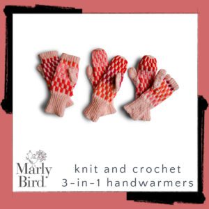 knit and crochet handwarmers