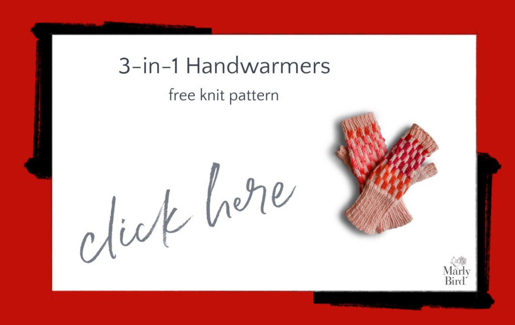 knit handwarmers free pattern
