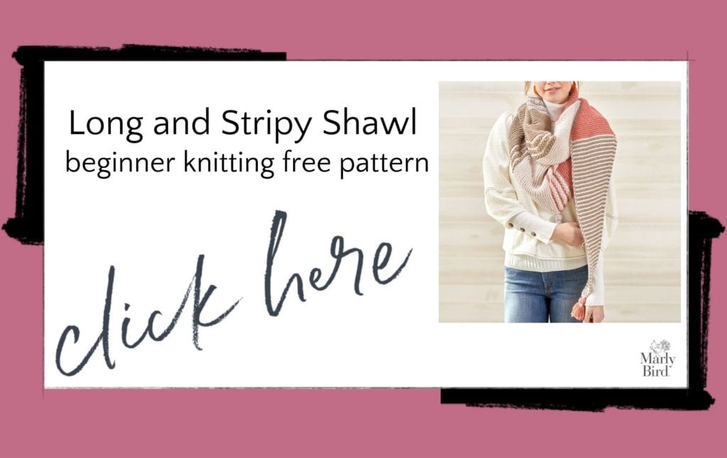 beginner knit shawl free pattern