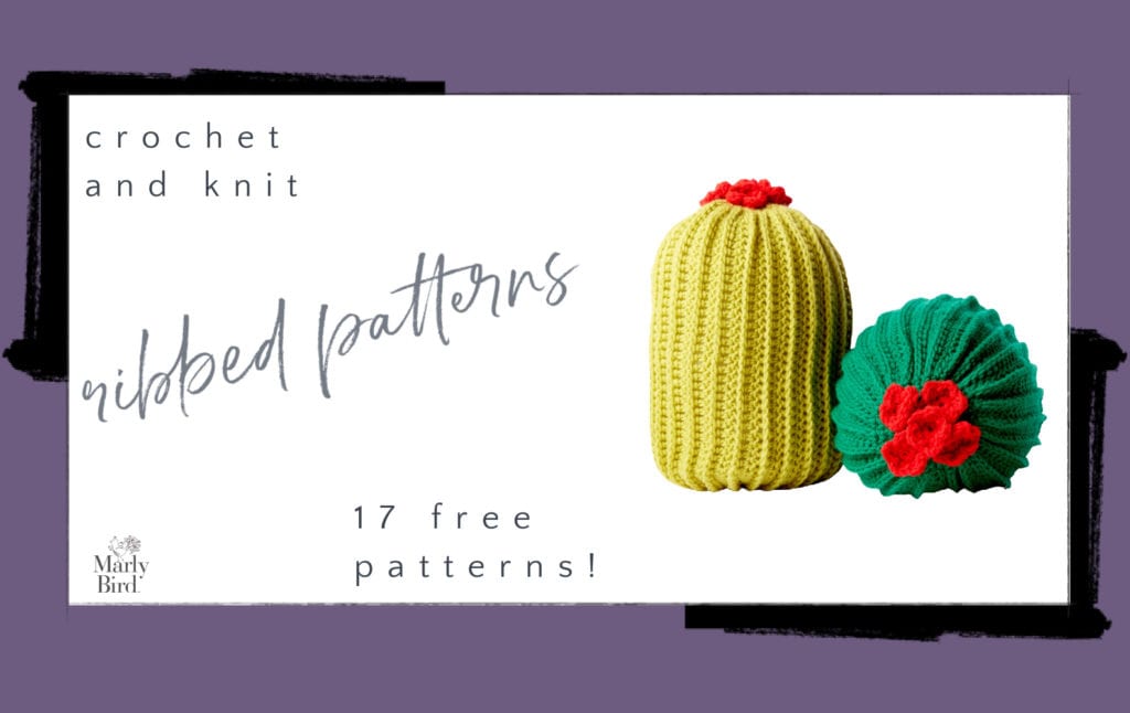 17 Free Ribbed Patterns to Crochet and Knit