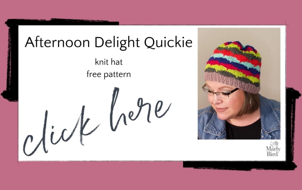 afternoon delight quick knit hat free pattern