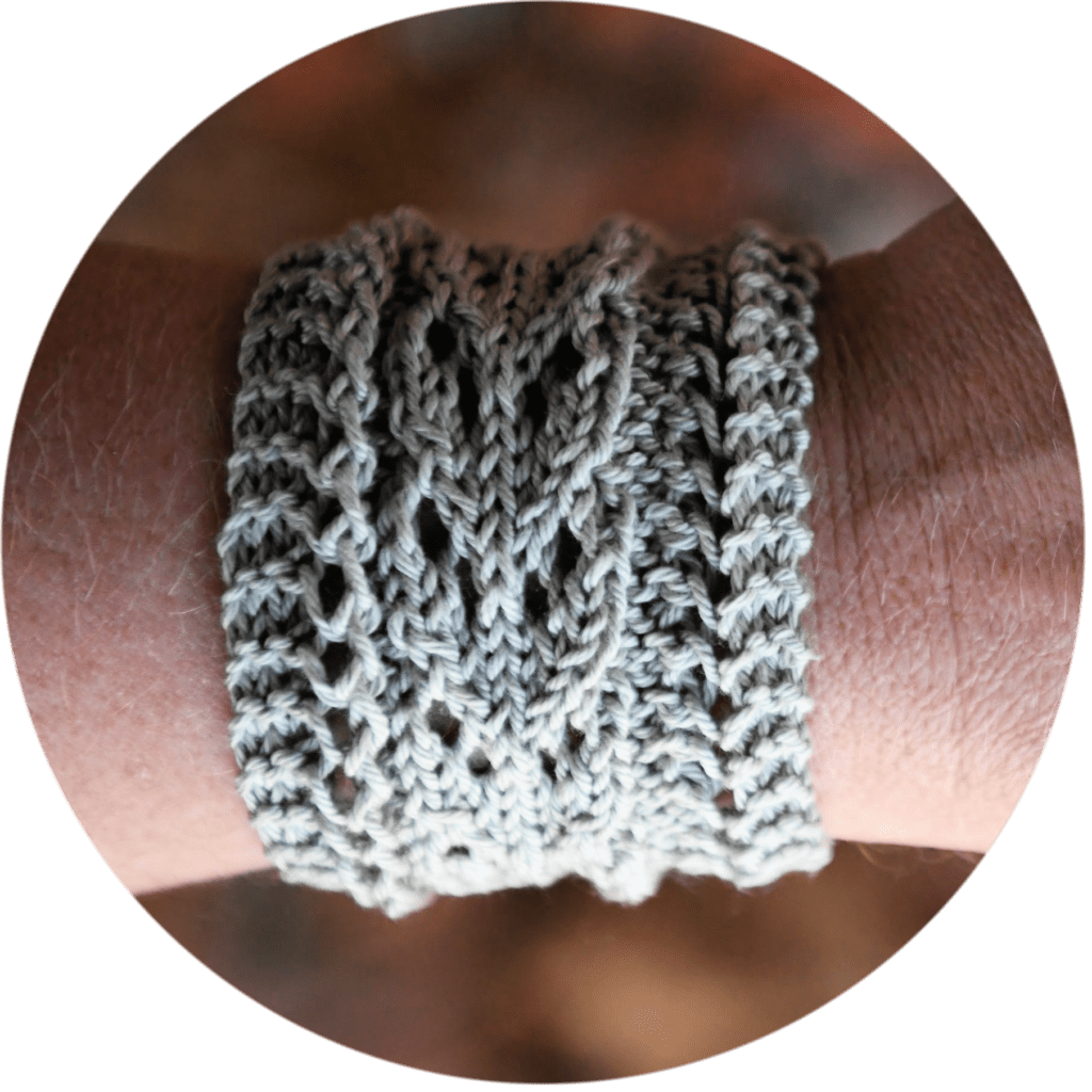 Whisper Lace Cuff - Knit Pattern by Marly Bird