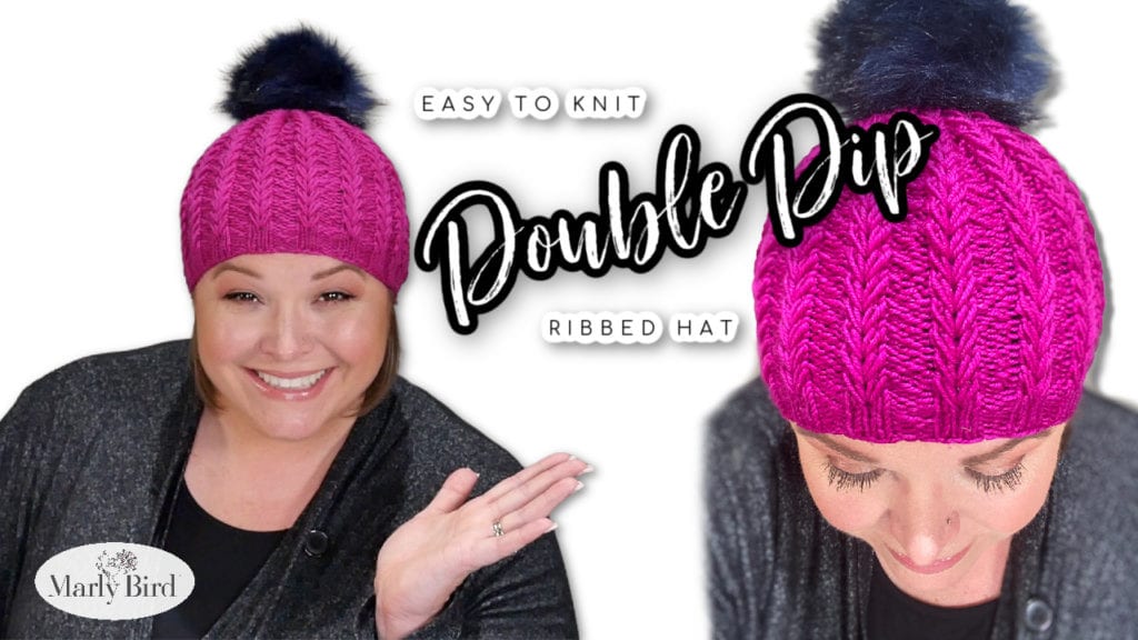 Double Dip Knit Ribbed Hat Marly Bird