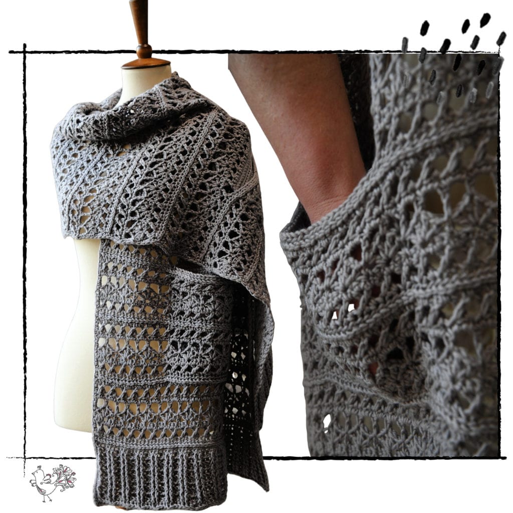 Make a knit or crochet pocket ruana