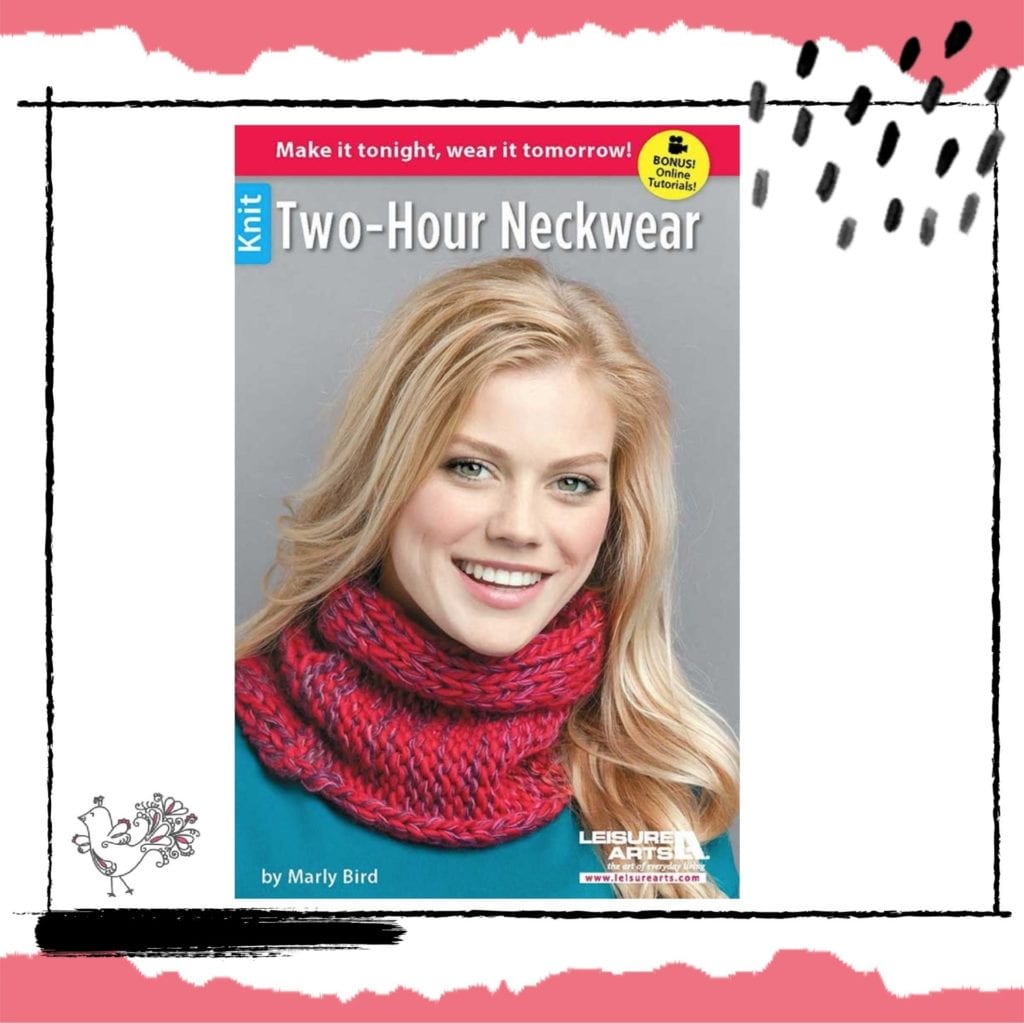 Two Hour Neckwear knitting book by Marly Bird