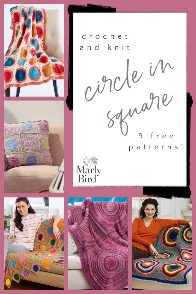 9 Free Circle in Square Patterns to Crochet and Knit