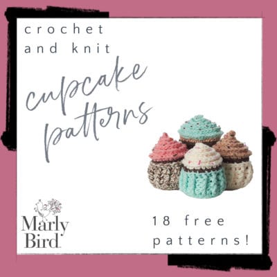 18 FREE Cupcake Patterns to Crochet and Knit