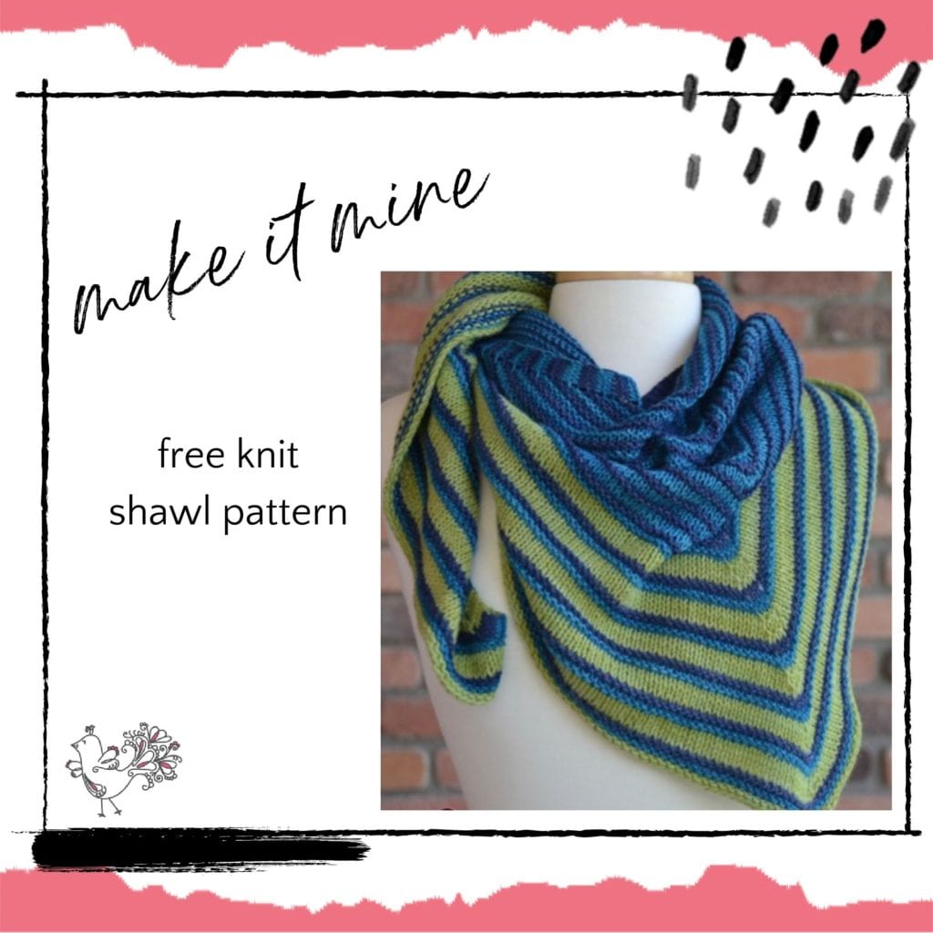 Make It Mine Knit Shawl Free Pattern