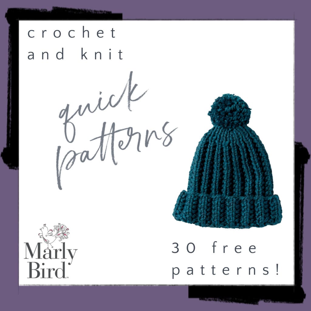 30 Free Quick Patterns to Knit and Crochet