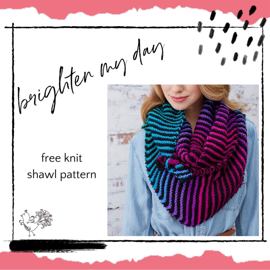 striped knit prayer shawl free pattern