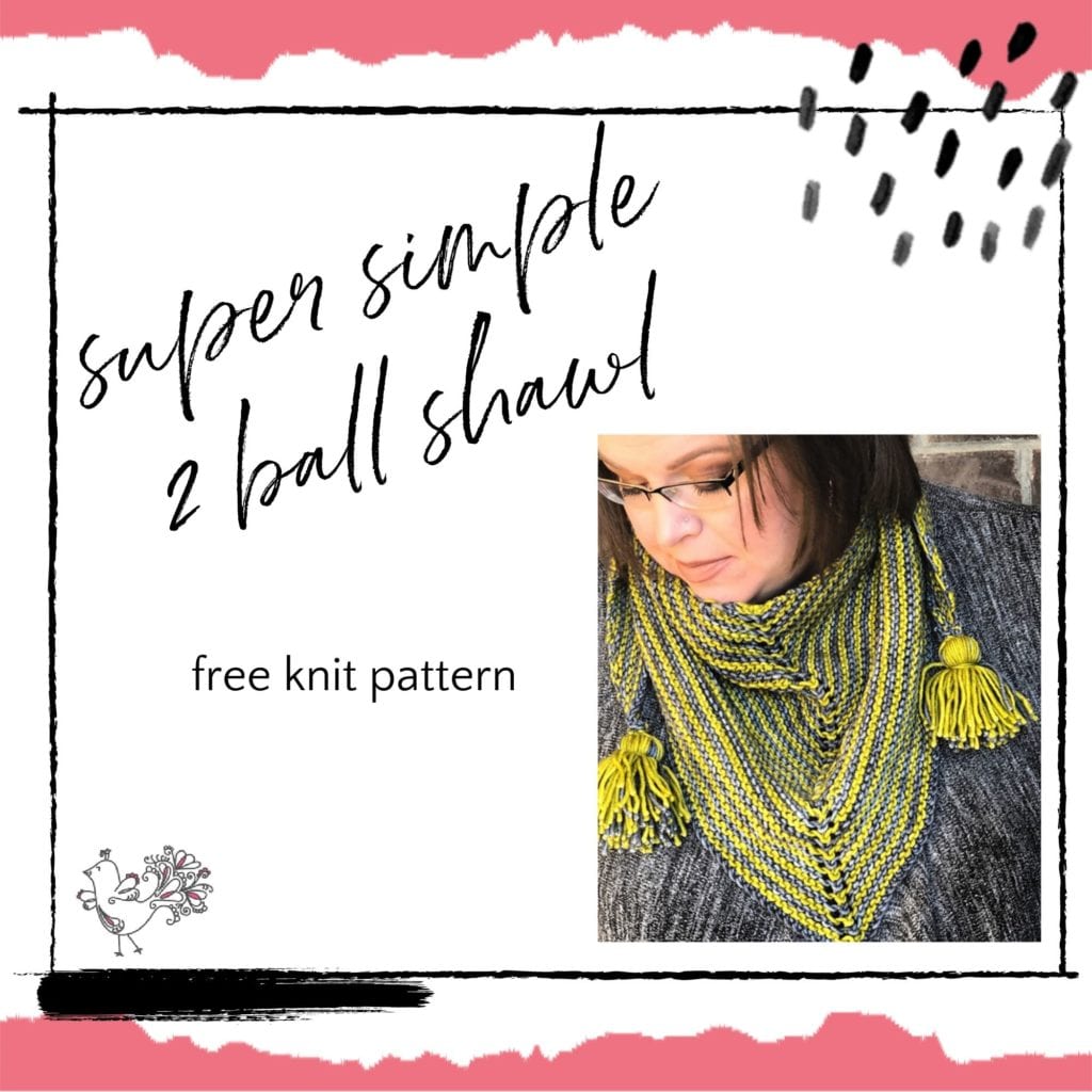 super simple two ball knit prayer shawl pattern