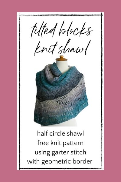Knit half circle shawl free pattern
