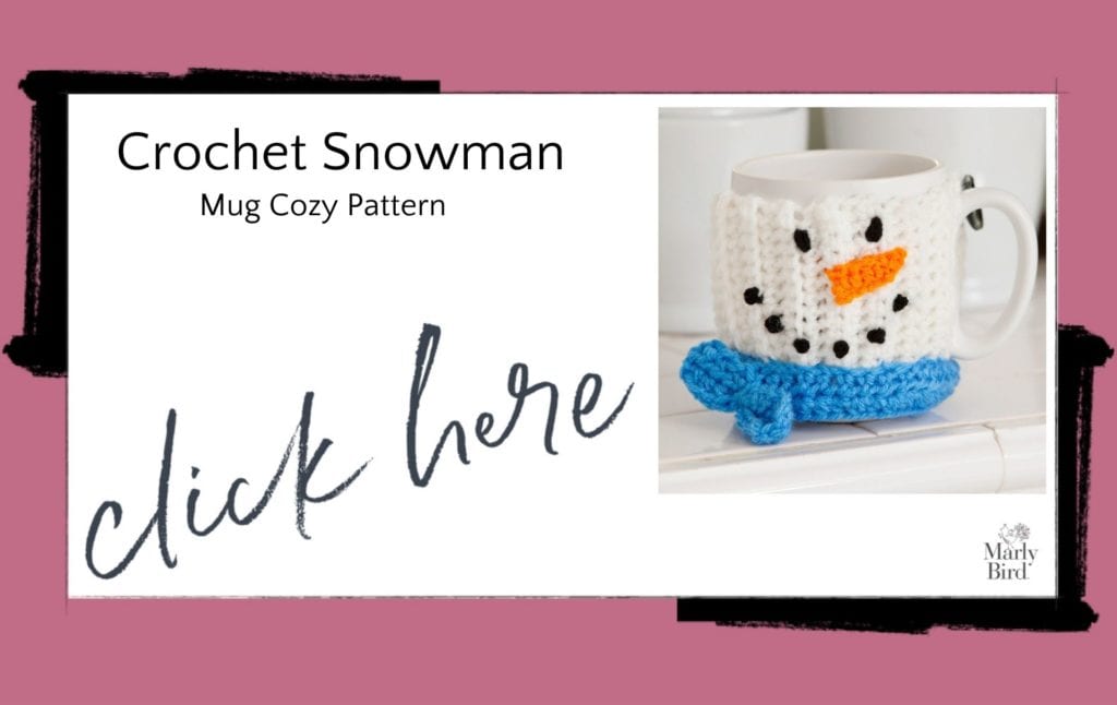 Crochet Snowman Mug Cozy