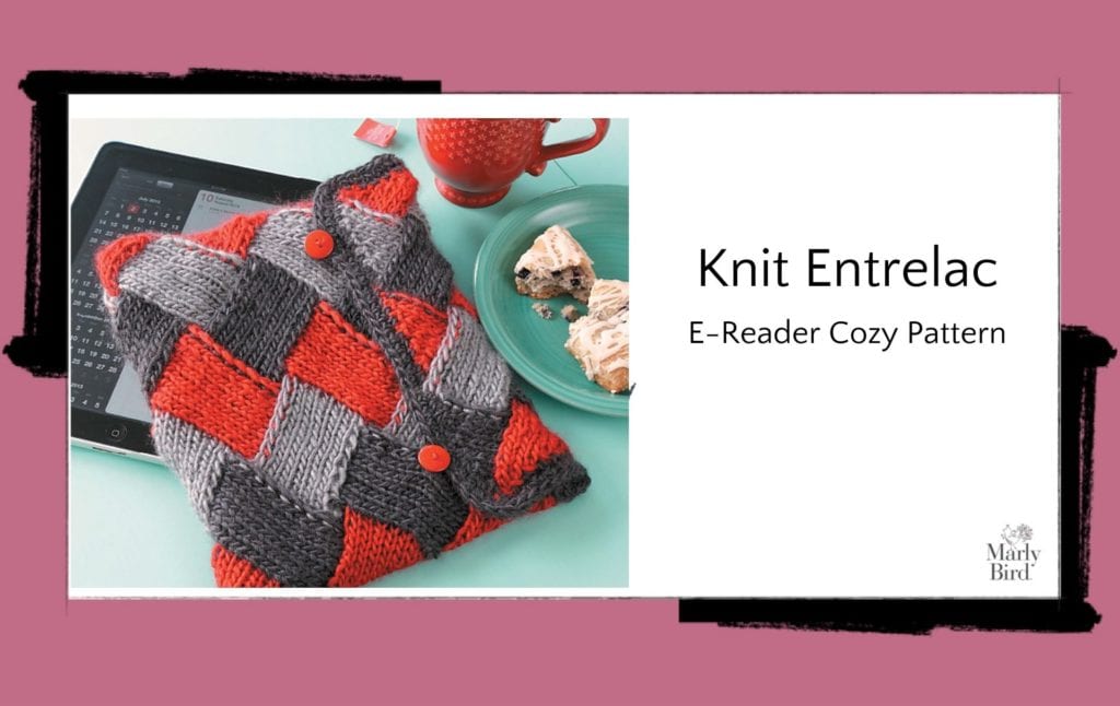 Knit Entrelac E-Reader Cozy