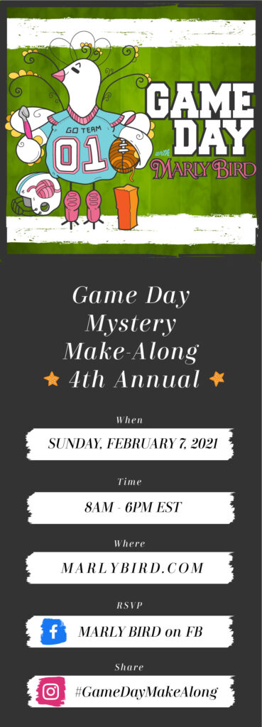 Marly Bird Game Day Mystery Make-Along 2021 Crochet Pattern 