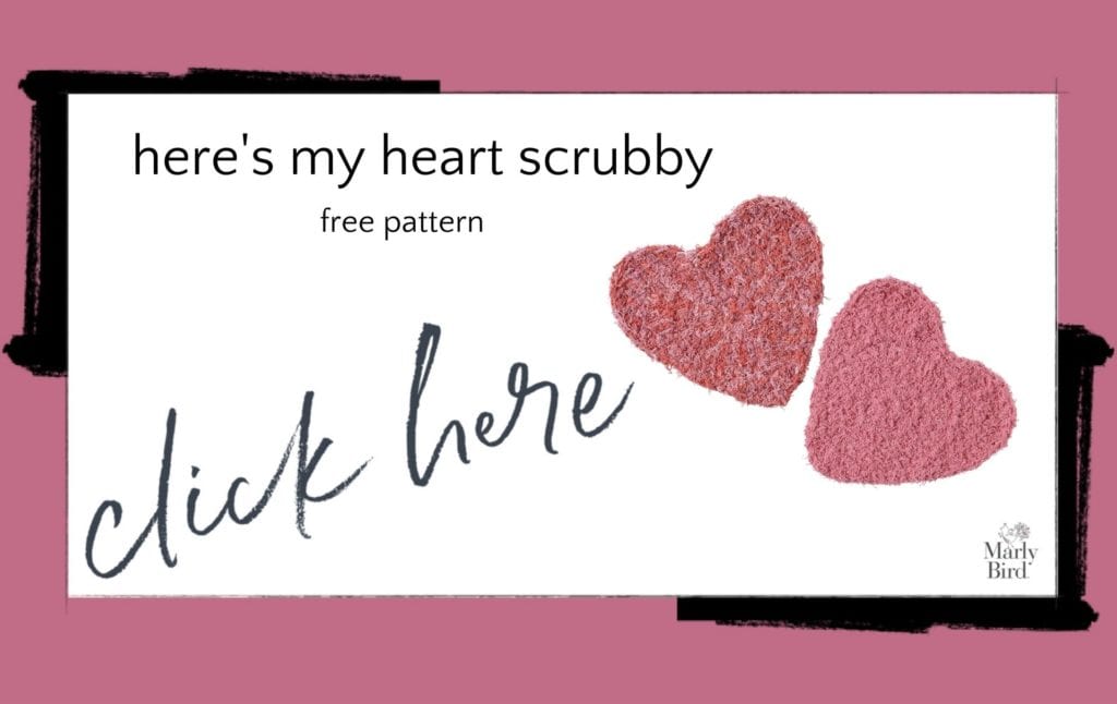Here's My Heart Scrubby Free Crochet Pattern