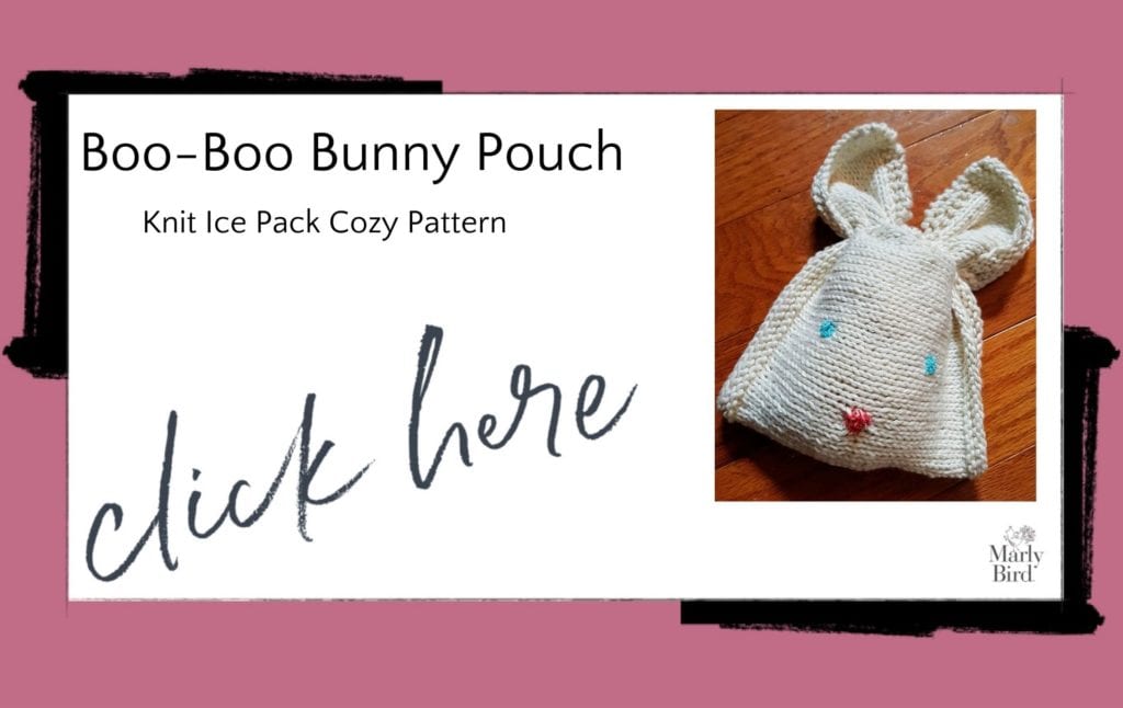 Boo-Boo Bunny Pouch Knit Ice Pack Cozy