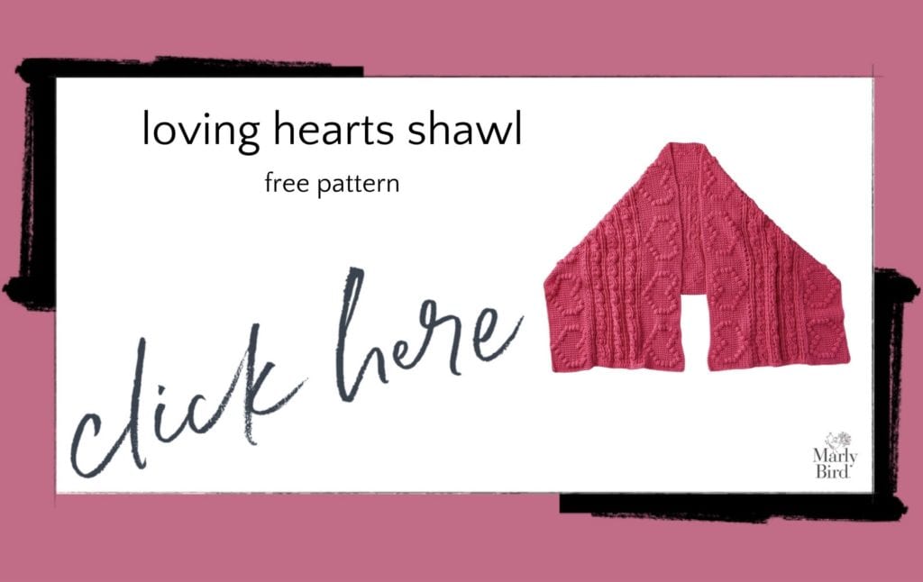 Loving Hearts Crochet Shawl Free Pattern
