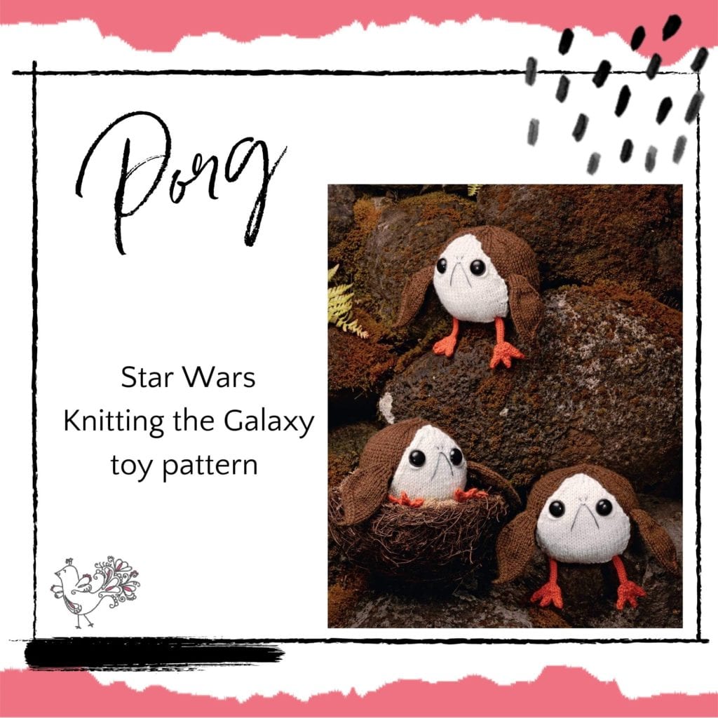 Porg Star Wars Knitting the Galaxy Toy Pattern