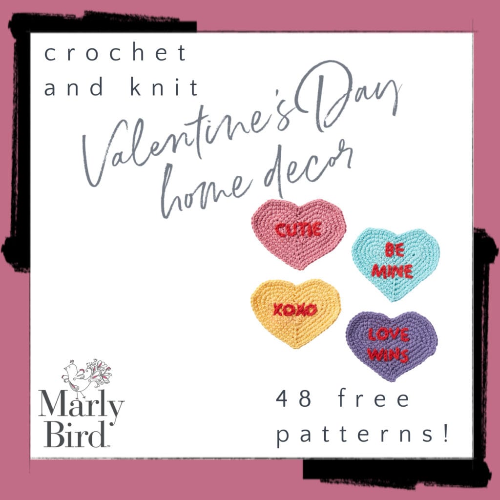 48 Free Valentine's Day Home Decor Patterns to Crochet and Knit