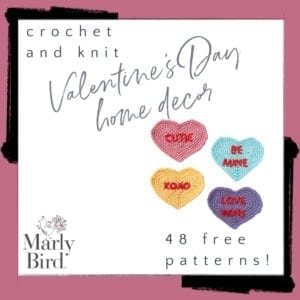 48 Free Valentine's Day Home Decor Patterns to Crochet and Knit