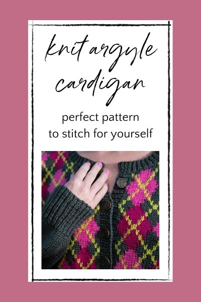 Argyle Cardigan Free Knit Pattern