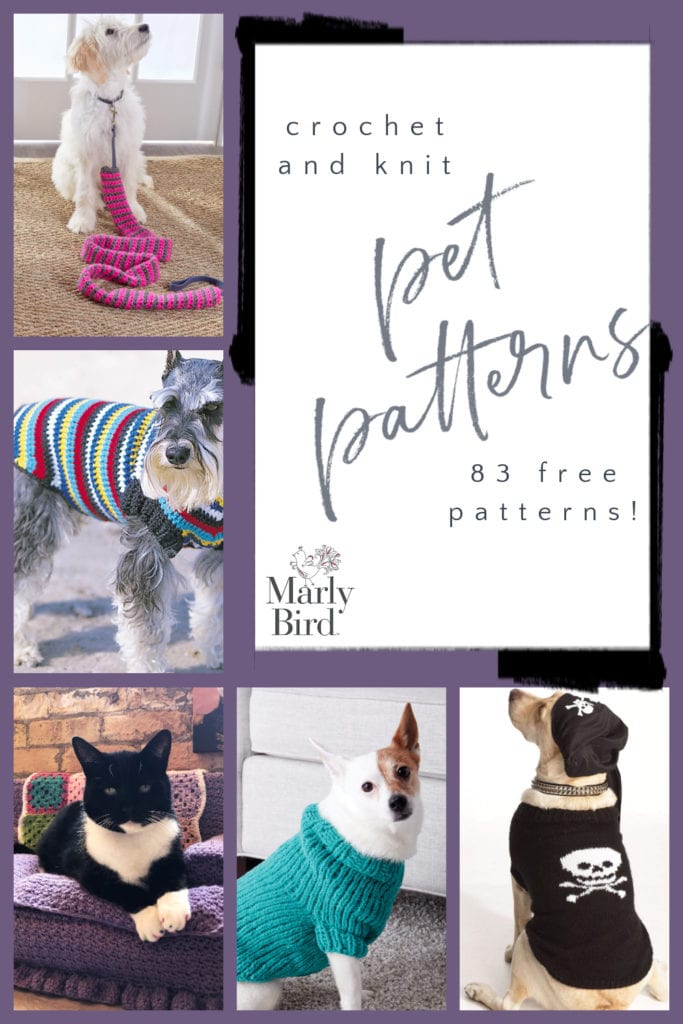 83 Free Pet Patterns to Knit and Crochet