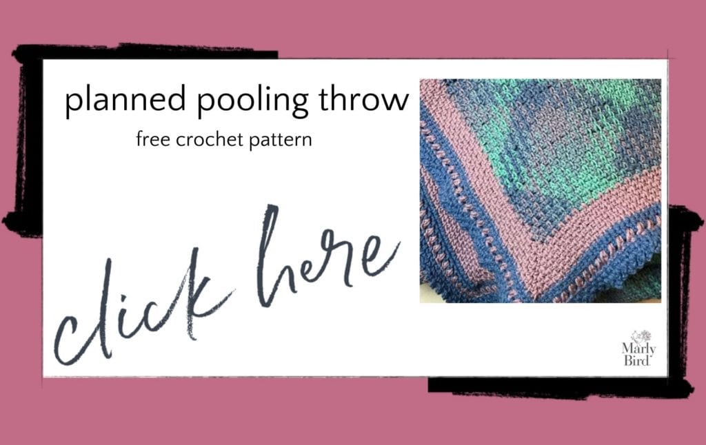 planned pooling crochet throw