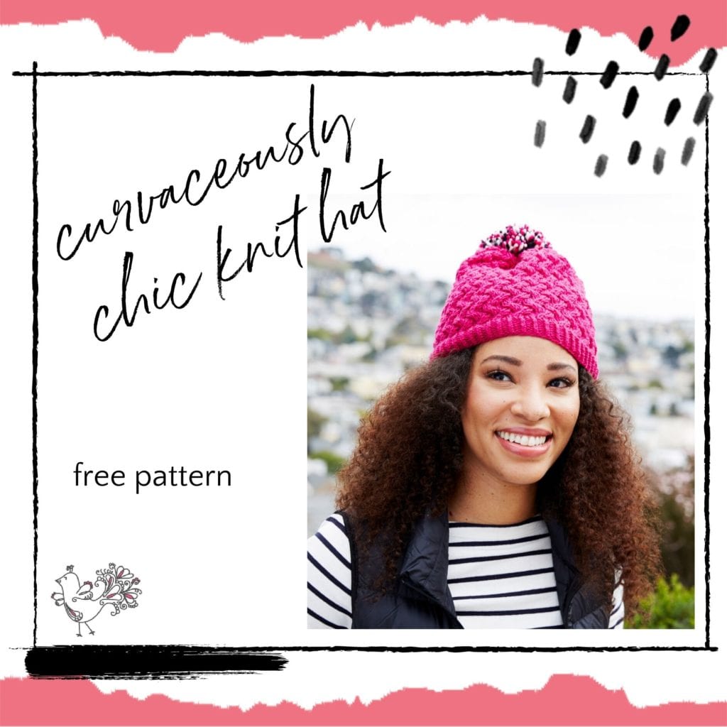Cable Knit Hat Free Pattern with Pom