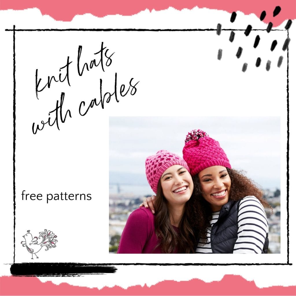 cable knit hat free patterns