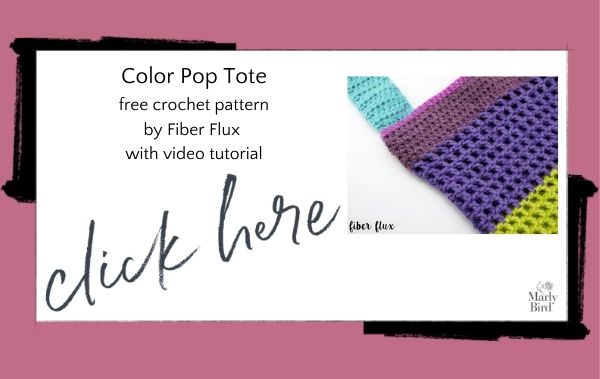 Color Pop Tote Free Crochet Pattern