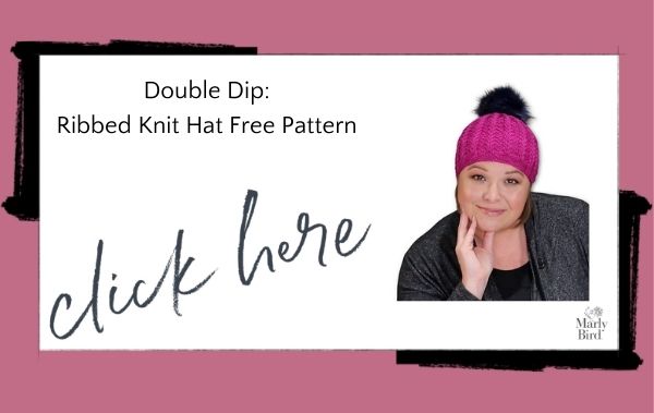 double dip ribbed knit hat 